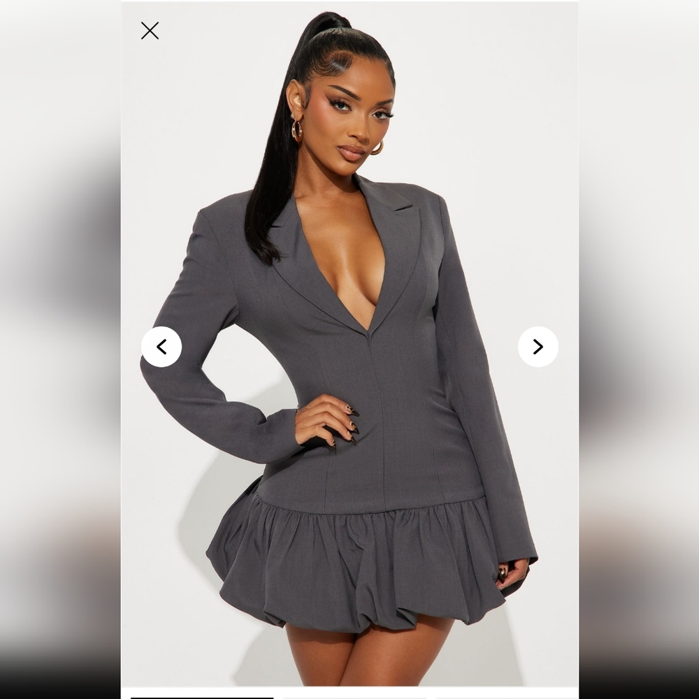 Blazer Balloon Dress